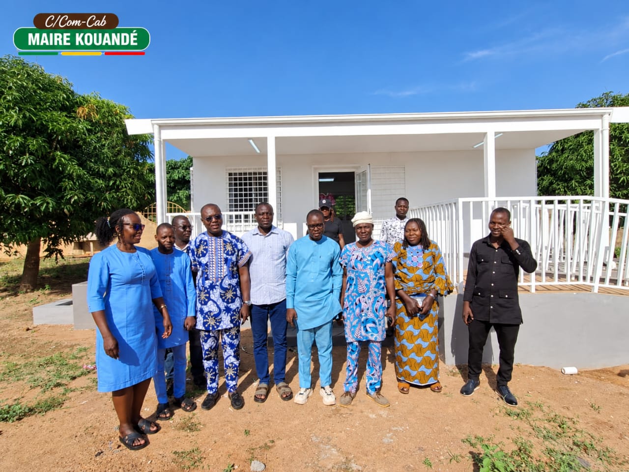 RÉCEPTION PROVISOIRE DU BUREAU PRÉFABRIQUÉ DE L'ANIP À LA MAIRIE DE KOUANDÉ
